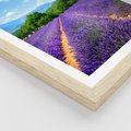 Plakat w ramie 40x50 - Prowansalska Lawenda - lawenda, prowansja - rama drewno