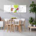 Obraz na płótnie 120x40 - Kulinarne Inspiracje - owoce, woda