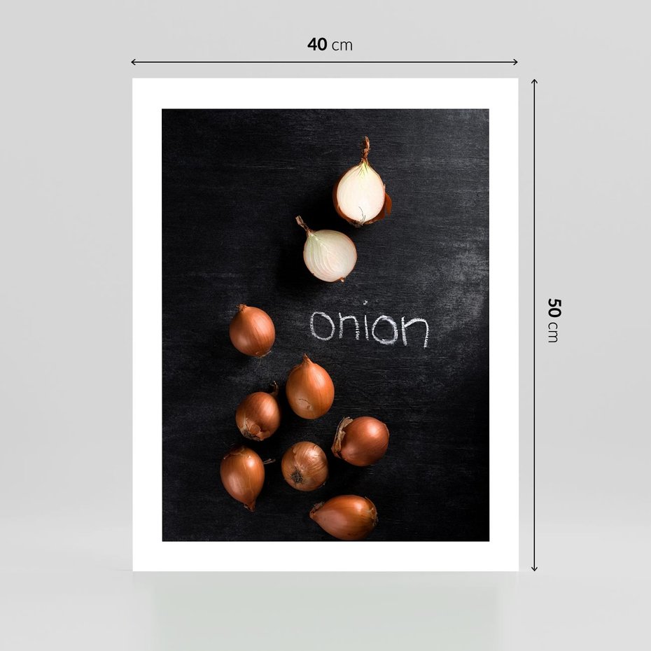 Plakat bez ramy 40x50 - Aromatyczne Inspiracje - cebula, kuchnia