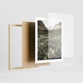 Plakat w ramie 40x50 - Nostalgiczne Góry - górski krajobraz, łaka w górach - rama drewno