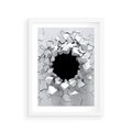 Plakat w ramie 30x40 - Nowoczesna Abstrakcja - grafika, nowoczesna - rama biała