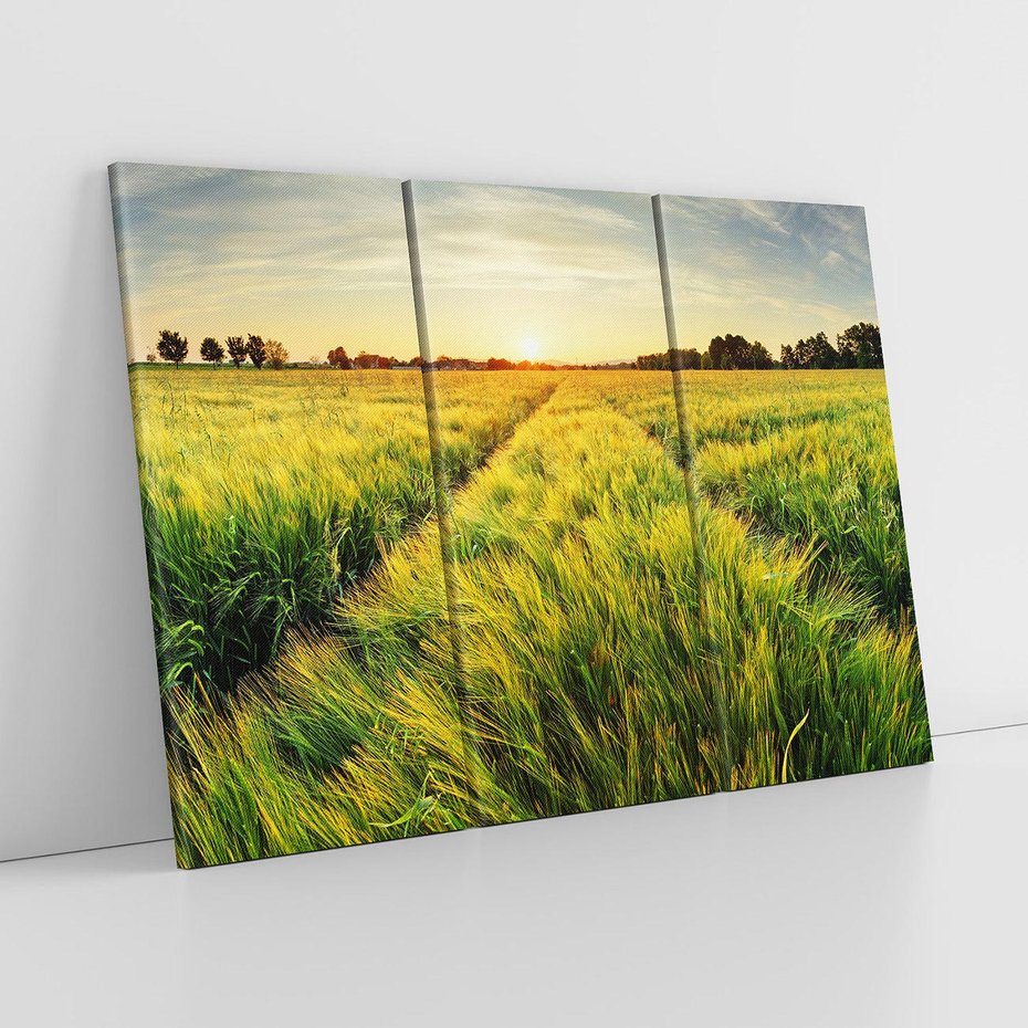 Obraz na płótnie 120x80 - Idylliczna łąka - łąka, natura