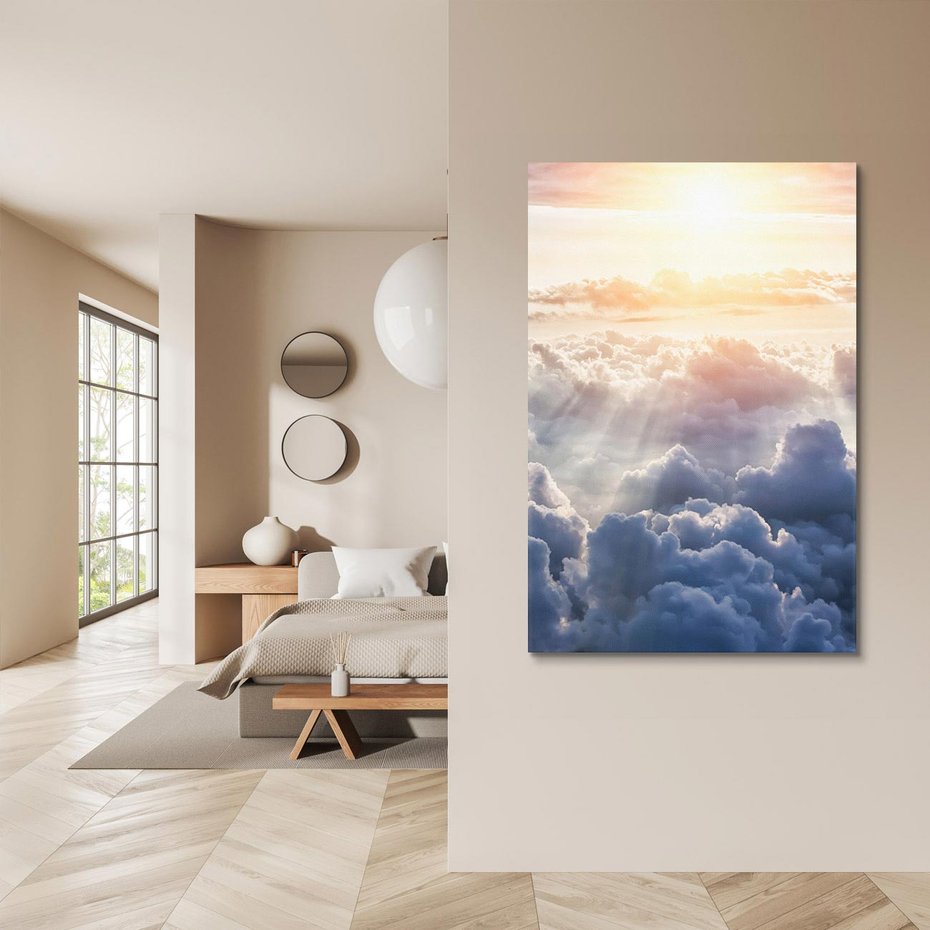 Obraz na płótnie 50x70 - Inspirujące widoki - niebo, słońce