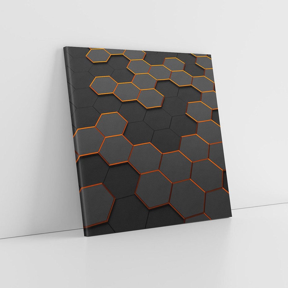 Obraz na płótnie 40x40 - Trójwymiarowa abstrakcja - 3D, abstrakcja