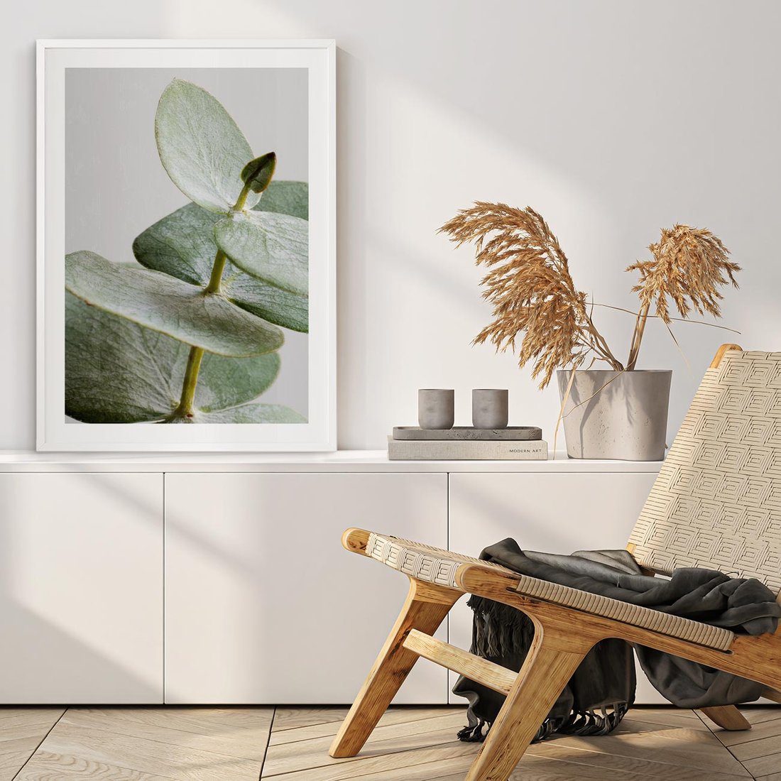 Plakat bez ramy 40x50 - Eukaliptusowa zieleń - eukaliptus, zielone