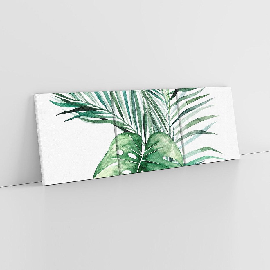 Obraz na płótnie 150x50 - Przyjemność Złotej Natury - złote, liście