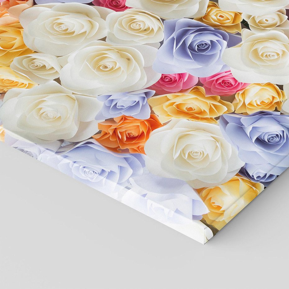 Obraz na płótnie 120x80 - Elegancja w kwiatach - kwiaty, róże