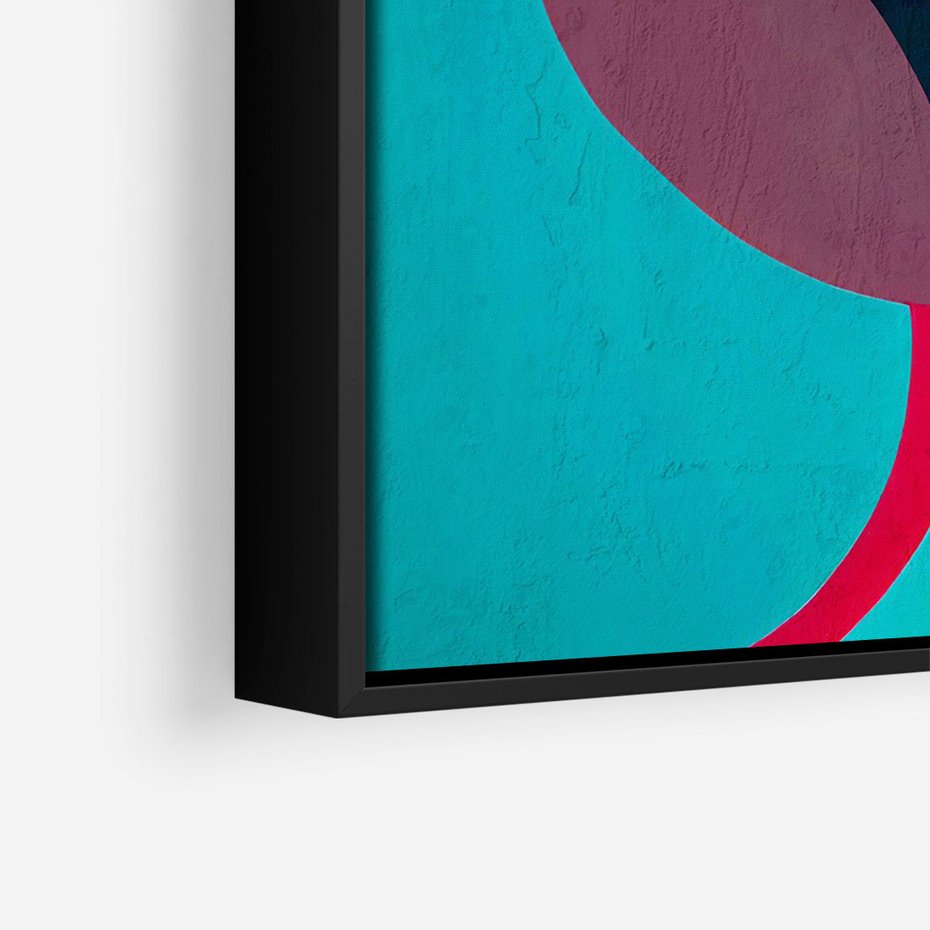 Obraz w ramie 50x70 - Kolorowe Odsłony Inspiracji - abstrakcyjny obraz, olejny - rama czarna