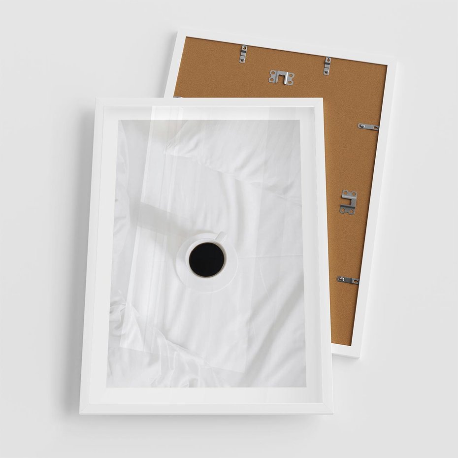 Plakat w ramie 50x70 - Prostota Rytuału - fotografia, minimalizm - rama biała