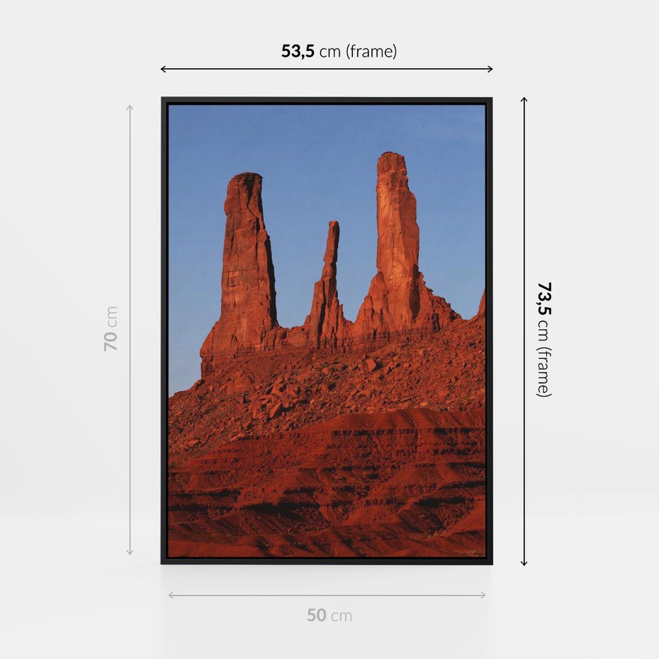 Obraz w ramie 50x70 - Wielki Kanion - majestat pustyni - Wielki Kanion, pustynia - rama czarna