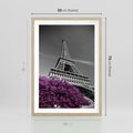Plakat w ramie 50x70 - Urok Eiffla w Paryżu - Eiffla, Paryż - rama drewno