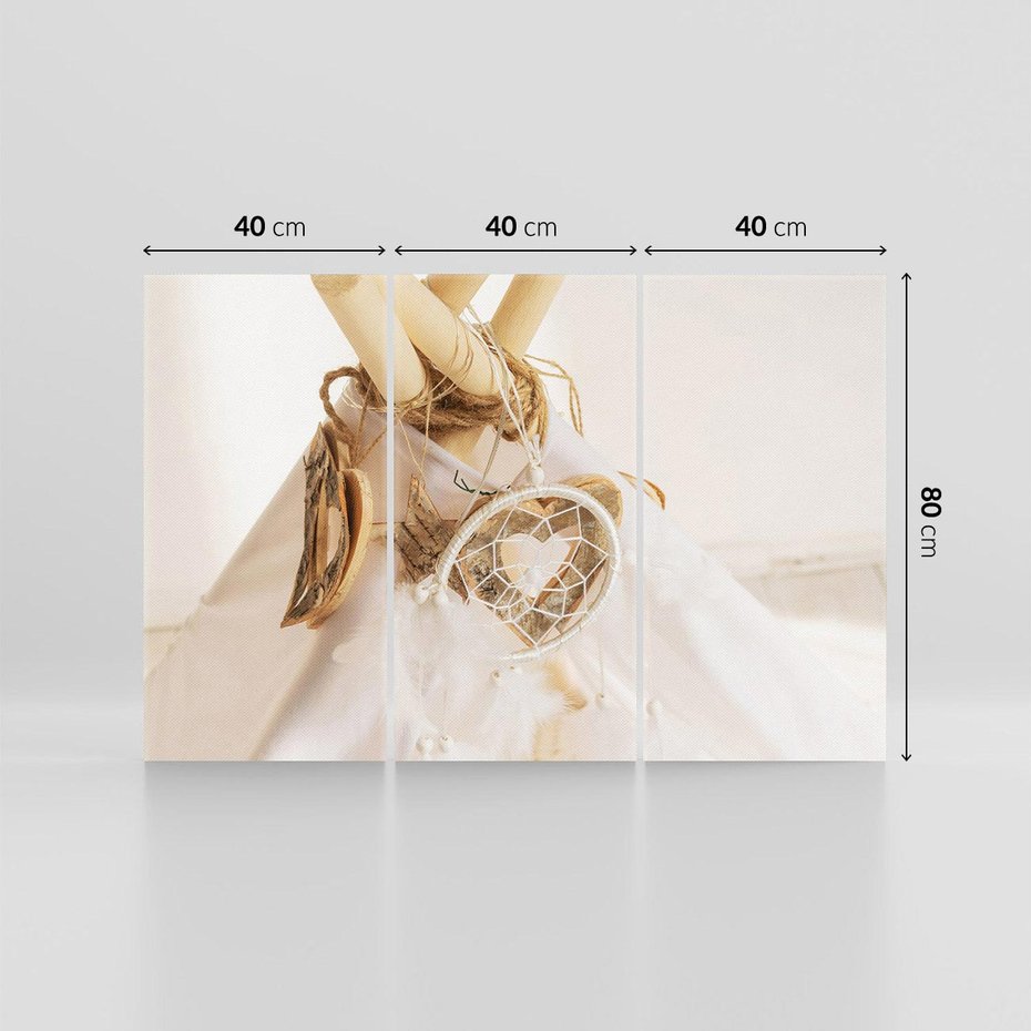 Obraz na płótnie 120x80 - Oaza Swobodnego Stylu - boho, tipi