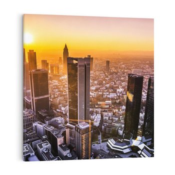 Obraz na płótnie 50x50 - Magiczny Frankfurt - miasto kontrastów - Frankfurt, Niemcy