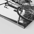 Obraz na płótnie 30x30 - Rower w Kontraście - rower, czarno