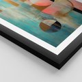 Plakat w ramie 50x70 - Abstrakcyjny Bałagan - abstrakcja, obraz olejny - rama czarna