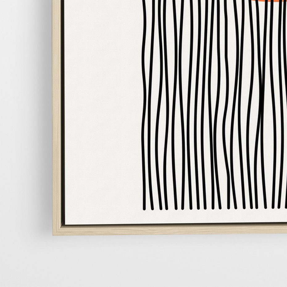 Obraz w ramie 70x100 - Echa Wyobraźni - koło, boho styl - rama drewno