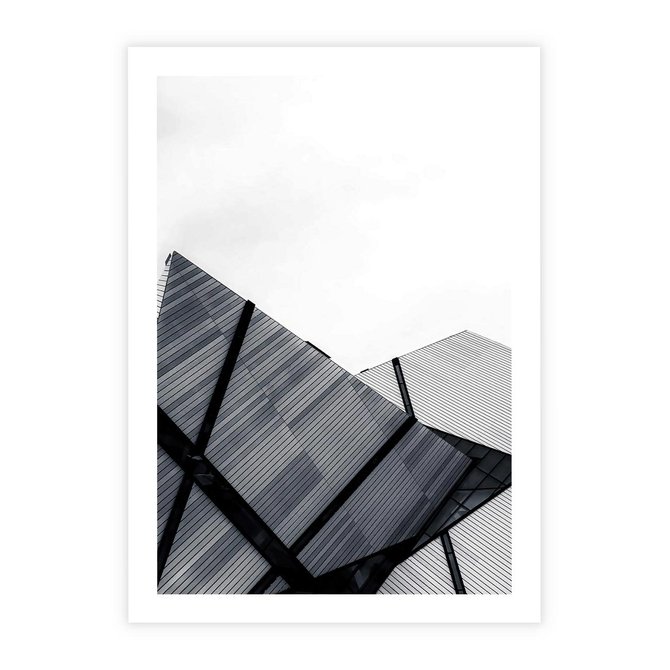 Plakat bez ramy 21x30 - Nowoczesna Metropolia - architektura, proste linie