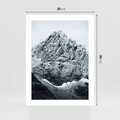 Plakat bez ramy 30x40 - Surowość Gór - śnieg, zima w górach