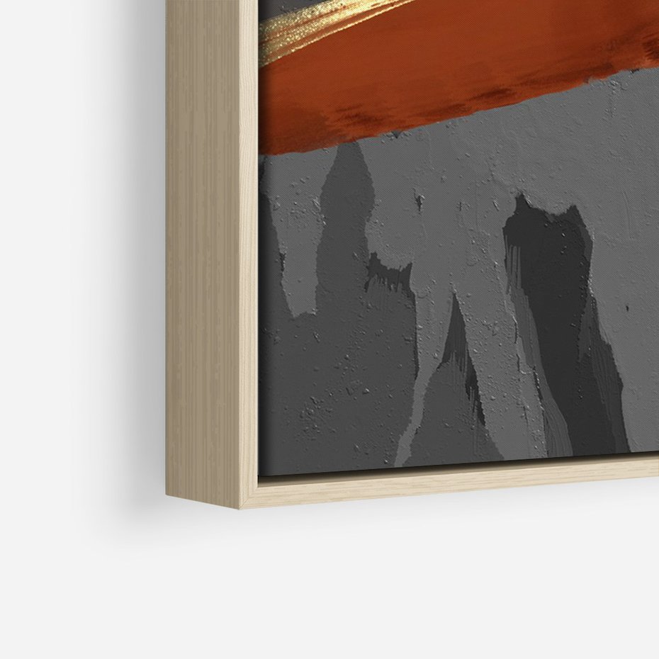 Obraz w ramie 50x70 - Abstrakcyjna impresja - abstrakcja, nowoczesny - rama drewno