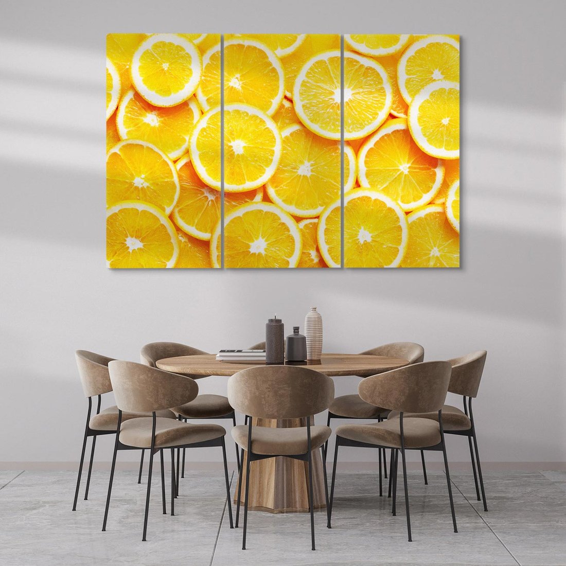 Obraz na płótnie 120x80 - Wyrazista moc pomarańczy - pomarańcze, owoce