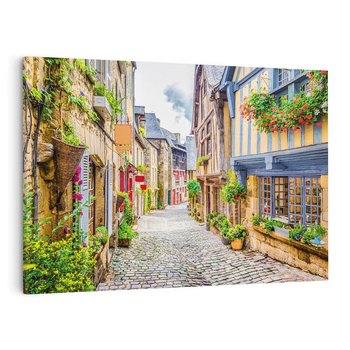 Obraz na płótnie 70x50 - Uliczka w mieście: włoska atmosfera - uliczka, miasto