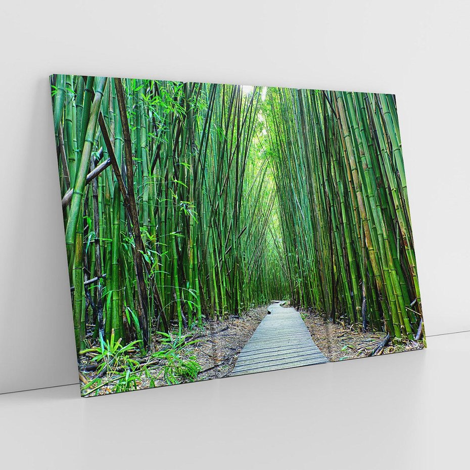 Obraz na płótnie 120x80 - Spacer wśród lasu - ścieżka, las