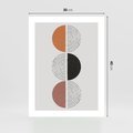 Plakat bez ramy 30x40 - Eksperymenty z Geometrią - geometryczny plakat, sztuka nowoczesna