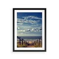 Plakat w ramie 30x40 - Plaża i morze - plaża, morze - rama czarna