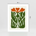 Plakat bez ramy 30x40 - Minimalistyczny Urok Kwiatu - kwiat, sztuka nowoczesna