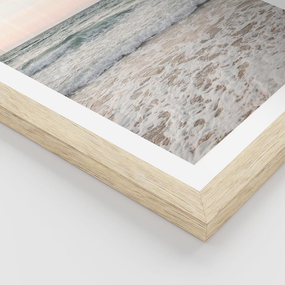 Plakat w ramie 40x50 - Krajobraz Morza i Fal - morze, fale - rama drewno