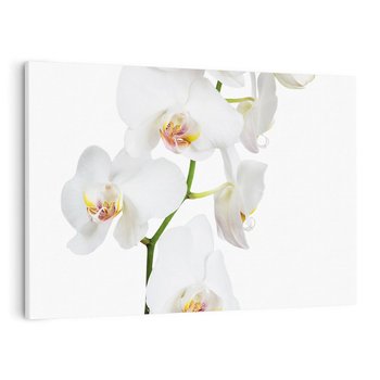 Obraz na płótnie 100x70 - Ekskluzywny Relaks - storczyk, spa