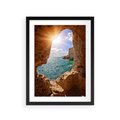 Plakat w ramie 30x40 - Potęga Natury - morze, klify - rama czarna