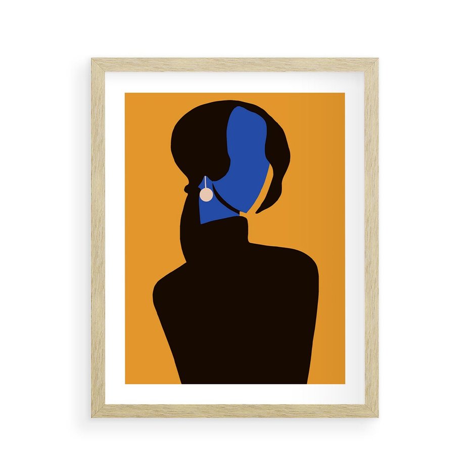 Plakat w ramie 40x50 - Transformacja Form - sztuka nowoczesna, plakat - rama drewno