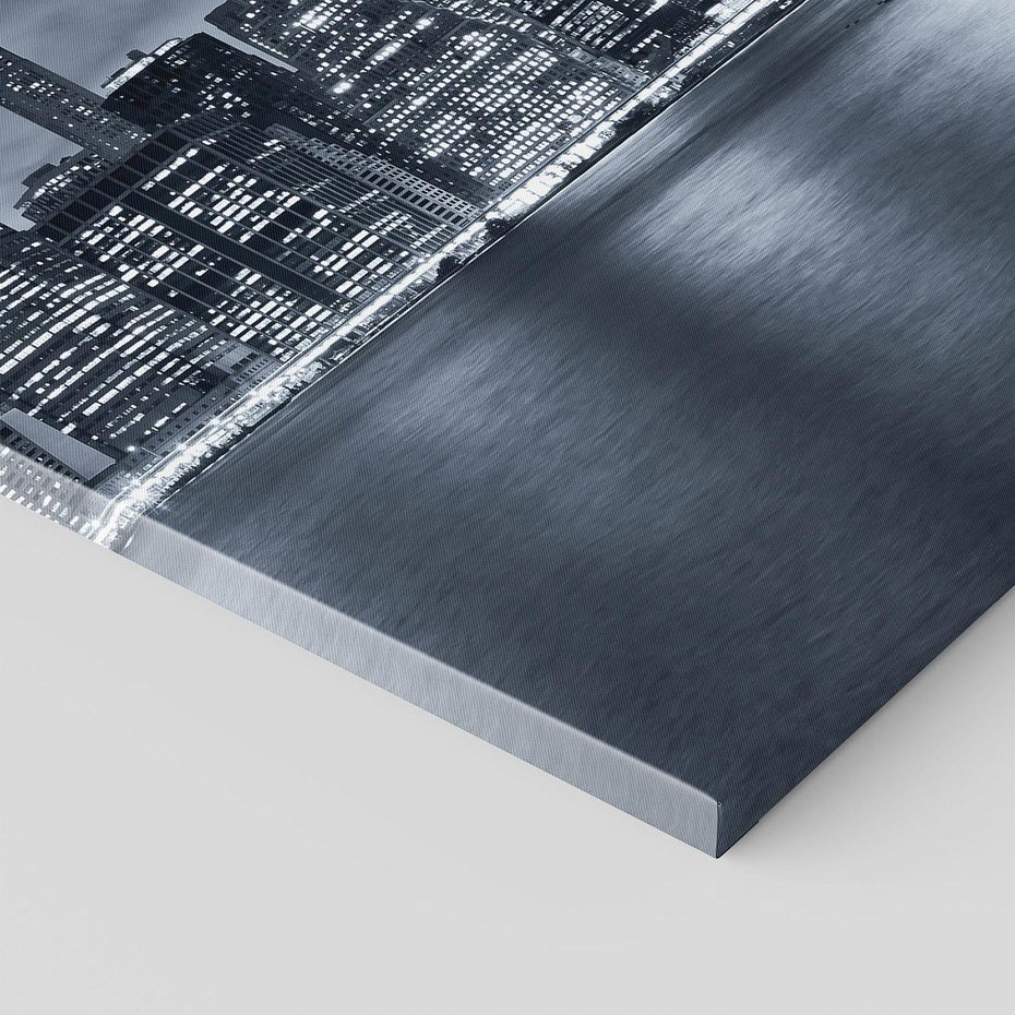 Obraz na płótnie 80x120 - Miejskie Migawki - noc, NY