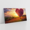 Obraz na płótnie 120x60 - serce natury - drzewo, serce