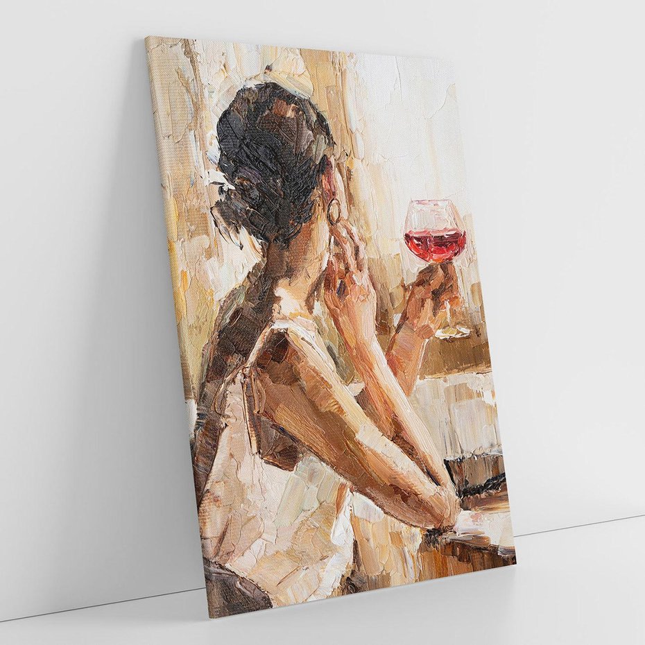 Obraz na płótnie 80x120 - Wibracje - portret, kobieta