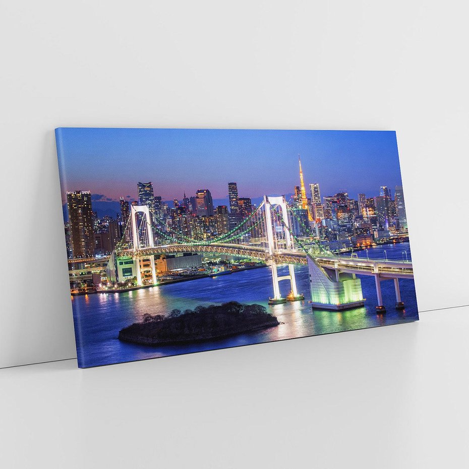 Obraz na płótnie 120x60 - Spotkanie Tradycji i Nowoczesności - Tokio, Japonia