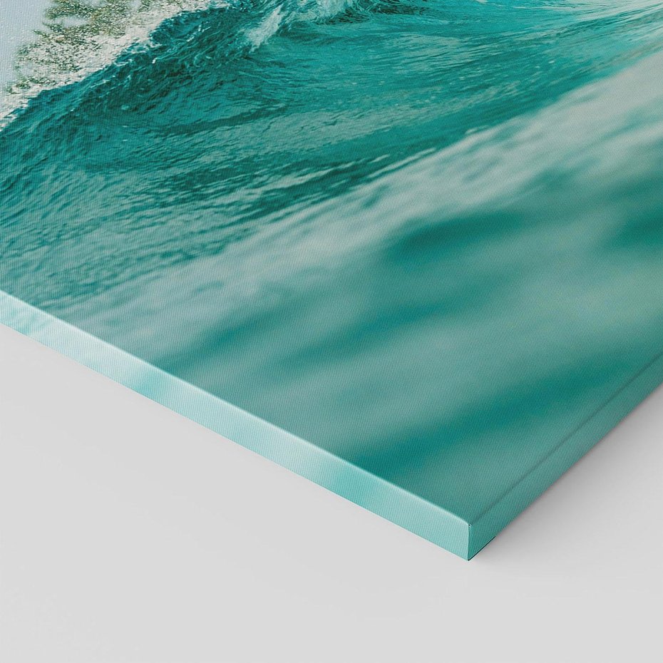 Obraz na płótnie 100x70 - Rajskie Wybrzeże - fotografia, duża fala