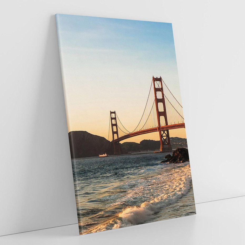 Obraz na płótnie 50x70 - Statek na morzu - Golden Gate, most