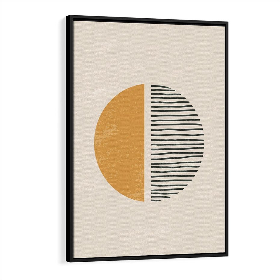 Obraz w ramie 70x100 - Kształty Nowych Granic - nowoczesna sztuka, minimalizm - rama czarna