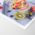 Plakat bez ramy 21x30 - Świeżość i Zdrowie - sałatka, owoce