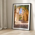 Plakat bez ramy 30x40 - Malownicza uliczka w perspektywie - uliczka, perspektywa