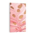 Obraz na płótnie 80x120 - Różowa monstera w pełnym rozkwicie - różowa, monstera