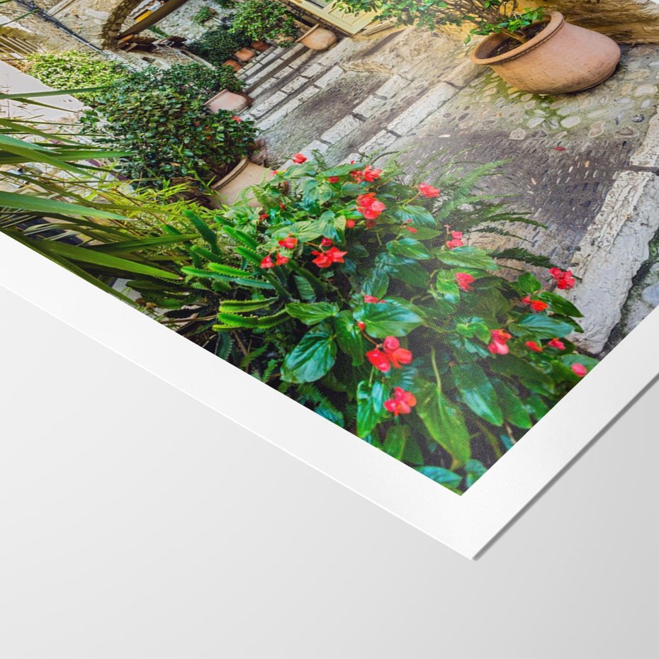 Plakat bez ramy 40x50 - Perspektywa uliczki malownicza - uliczka, perspektywa