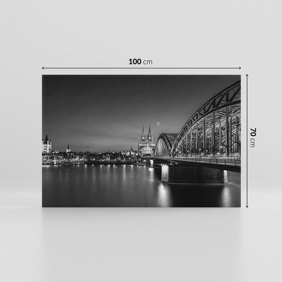 Obraz na płótnie 100x70 - Harmonia architektury - most, Niemcy