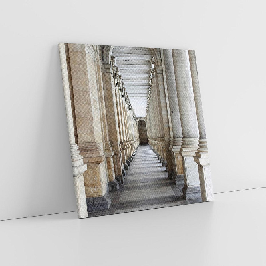 Obraz na płótnie 40x40 - Uroki Kolumn - kolumny, architektura