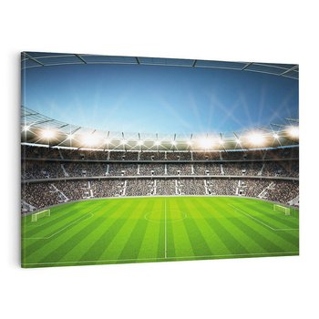 Obraz na płótnie 120x80 - Magia Piłkarskiego Stadionu: Sport i Emocje - stadion, piłka