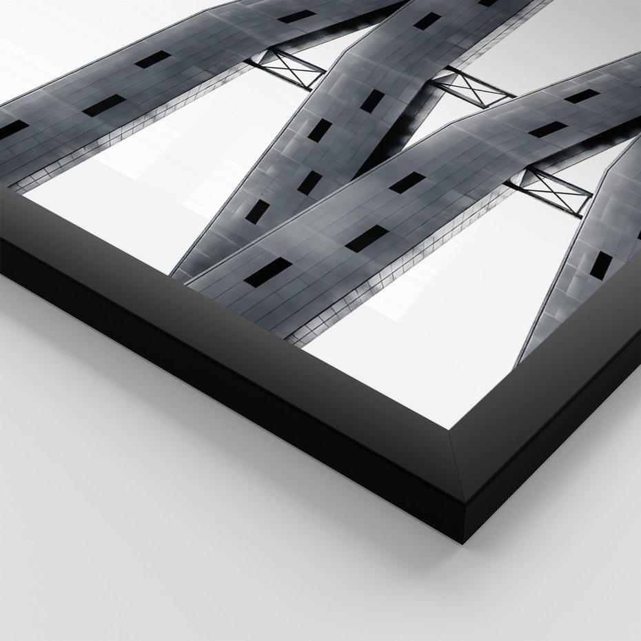 Zestaw obrazy w ramie 50x70 galeria - Nowoczesne, architektura, city - rama czarna