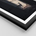 Plakat w ramie 40x50 - Sarnie Skoki - zdjęcie, klimatyczny las - rama czarna