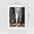 Plakat w ramie 40x50 - Wibracje Nowego Jorku - miasto, Nowy Jork - rama biała